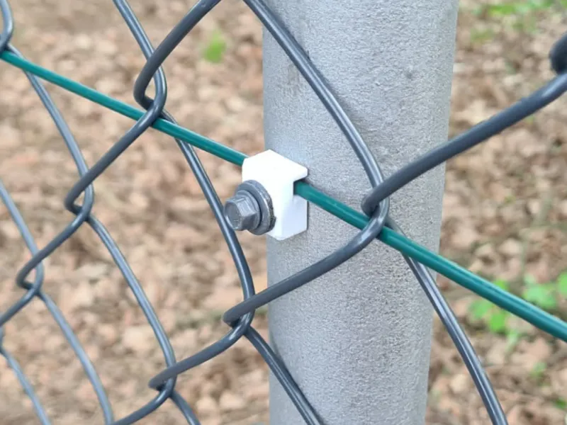 holder for tension wire of garden netting