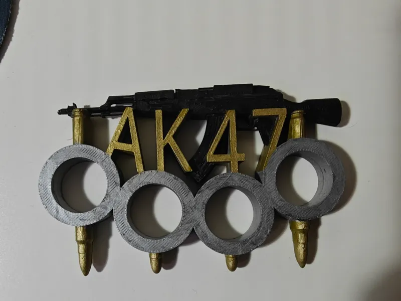 Knuckles tirapugni da collezione ak47