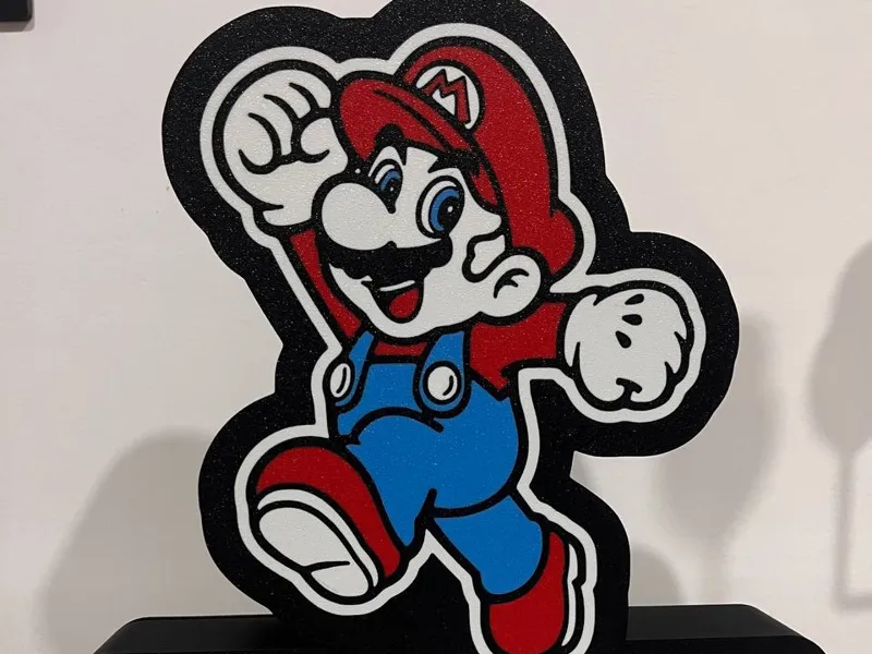 Super Mario con Testo Lightbox