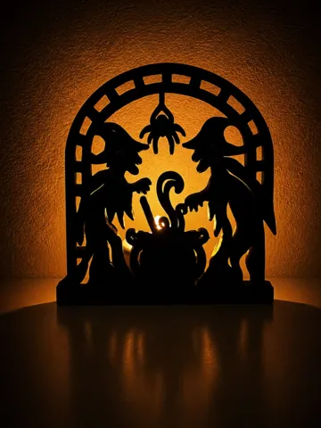 Accesorio de iluminación decorativa: Witchy Halloween Candle Holder — vista de referencia 2