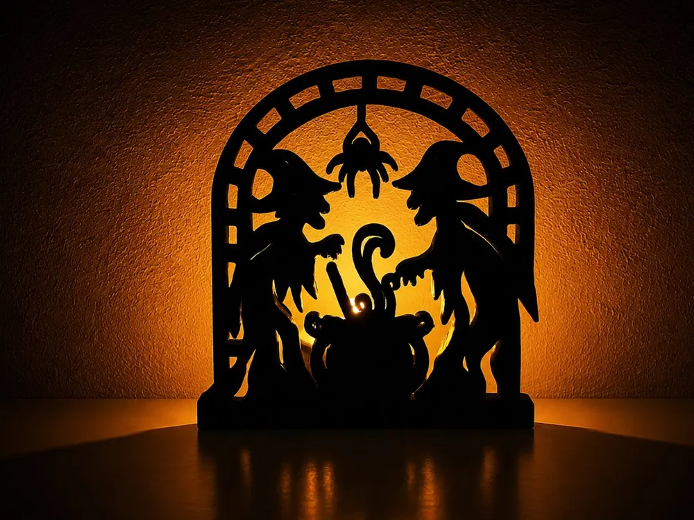 Accesorio de iluminación decorativa: Witchy Halloween Candle Holder. Referencia del modelo original.