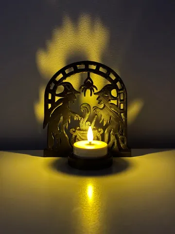 Accesorio de iluminación decorativa: Witchy Halloween Candle Holder — vista de referencia 3