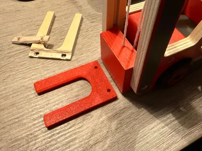 wooden forklift forks