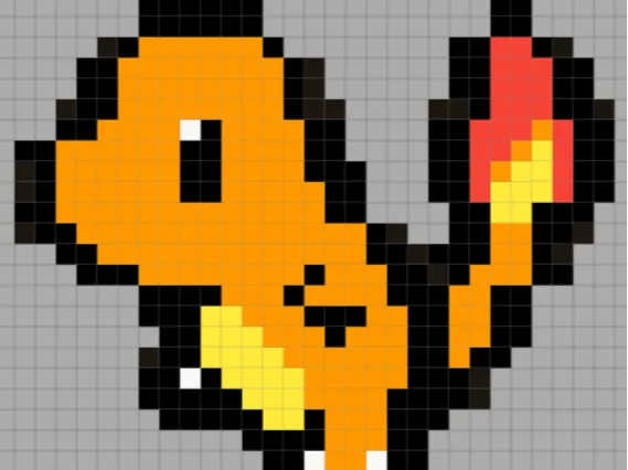 Charmander pixel art