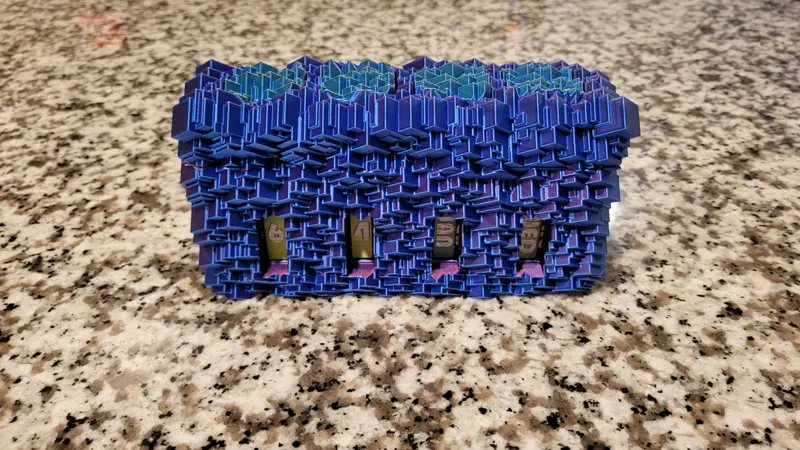 Hidden Button Tesselation Calendar
