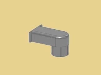 Monitor arm headphone holder insert