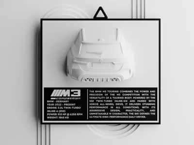 BMW M3 Touring G81 Car Wall Art