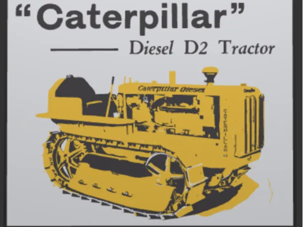 Caterpillar D2 Crawler Dozer Lightbox
