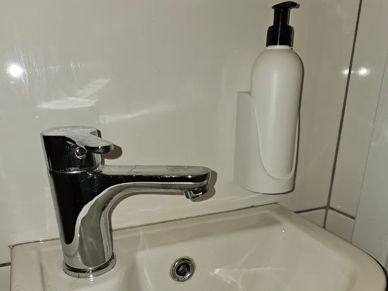 Soap bottle wall mount NO SCREWS