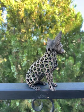 Figura decorativa: Chihuahua– Voronoi Sculpture — vista de referencia 4