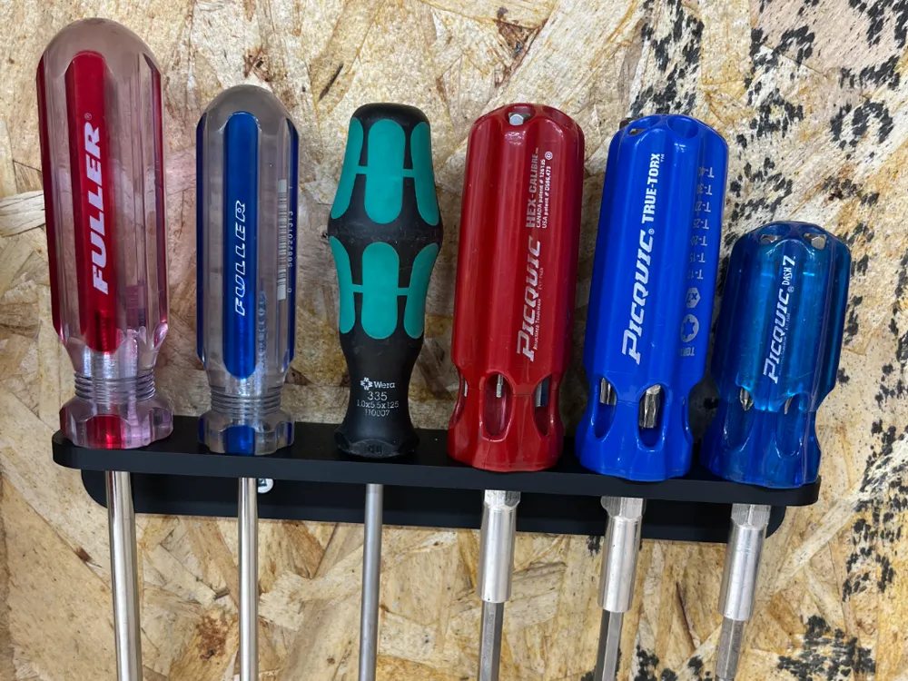 Creative Screwdriver Rack Minimalistic Screwdriver rack - Free 3D Print Model - MakerWorld
