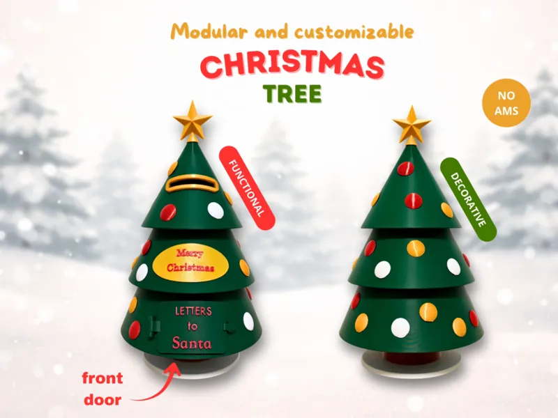 Modular Christmas Tree - Decorative and functional