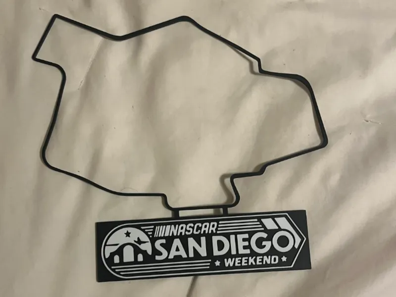 NASCAR Coronado Naval Base San Diego Track Outline