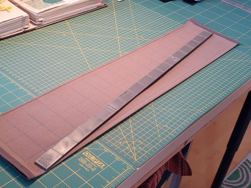 long MOLLE Ruler/Template for Sewing (7-17 Units)