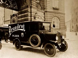 Old Plzen Prazdroj Truck