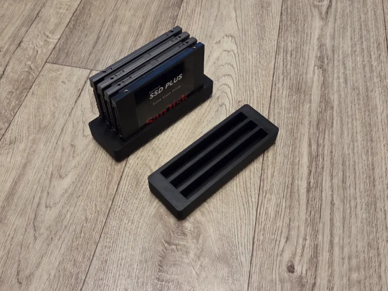 Gridfinity 3x1 Storage Rack 2.5" SSDs