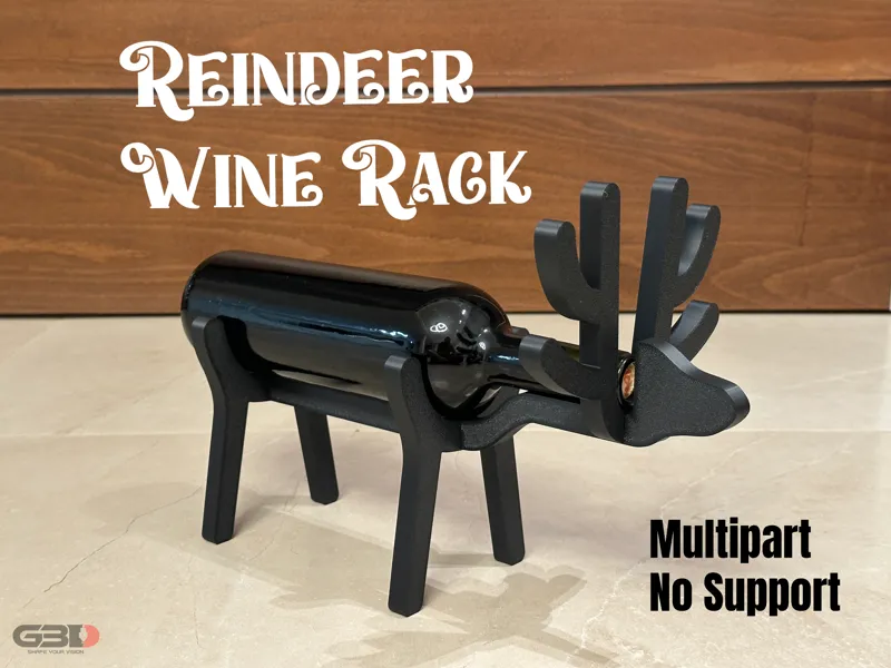 Christmas Reindeer Wine Rack