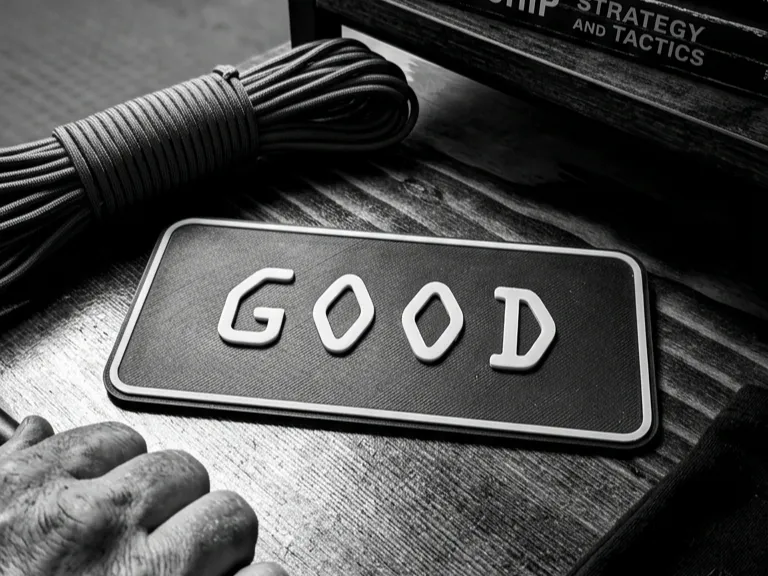 JOCKO "GOOD" - 3D Printed Motivational Sign