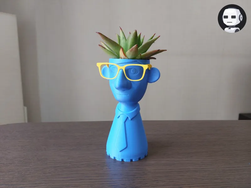 Office Guy Planter – Funny Desk Succulent Pot 