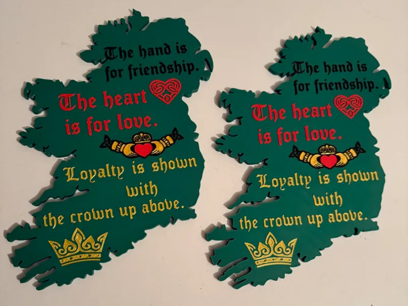 Irish Claddagh Wall Plaque - AMS Required