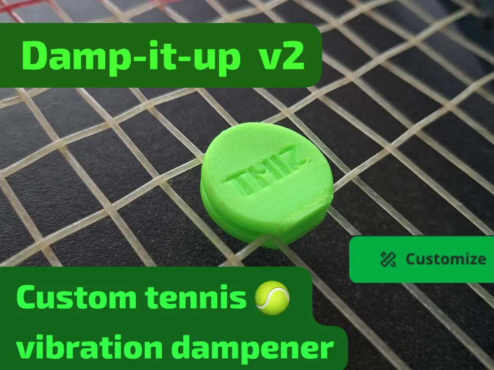 personalized tennis vibration dampeners Tennis Racket Vibration Personalized Dampeners