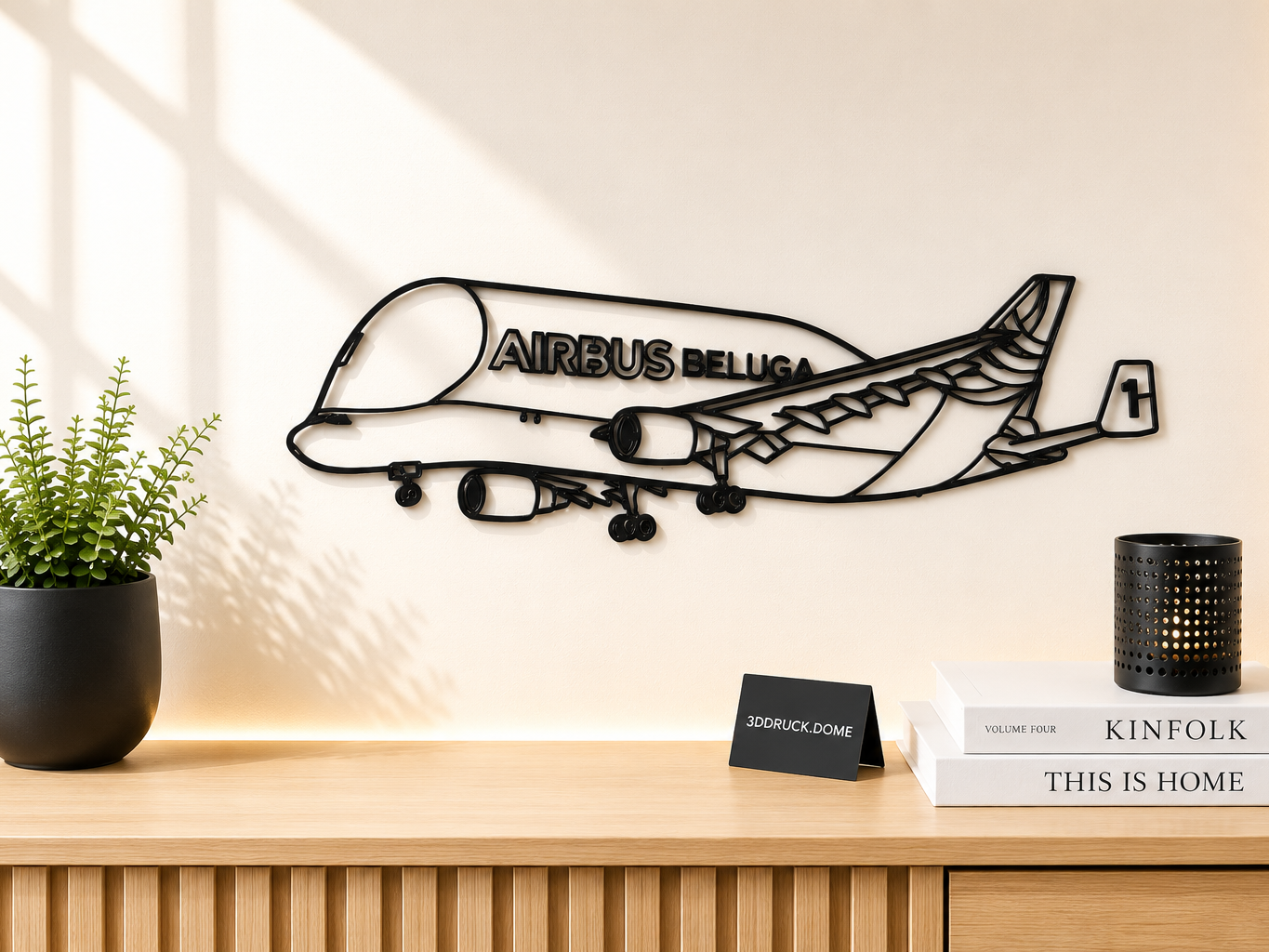 Airbus Beluga Flugzeug Silhouette