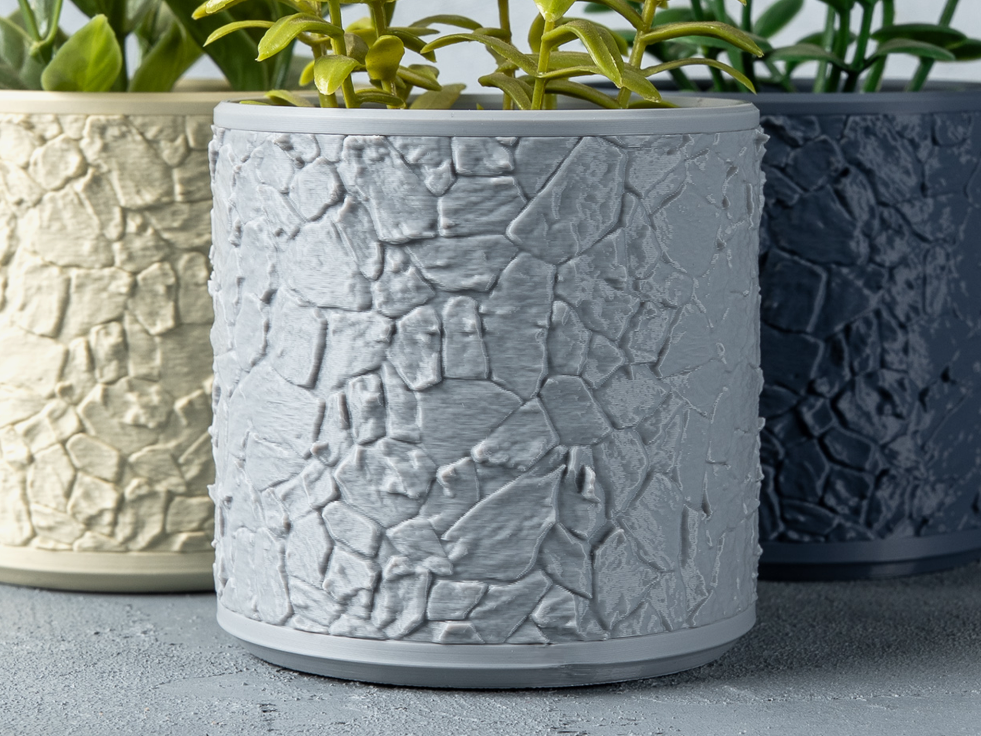 Rock Planter Round