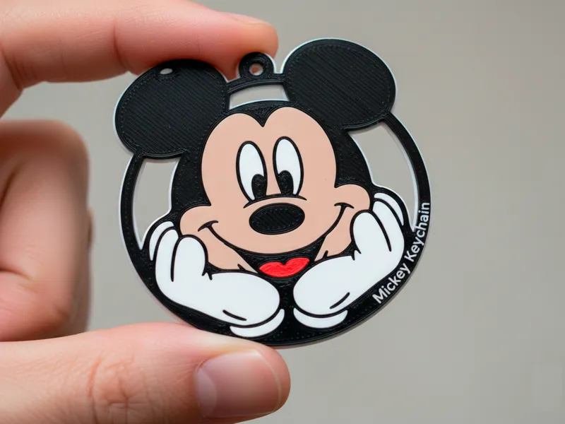 Chaveiro Mickey – Modelo 3D (Uso Pessoal)