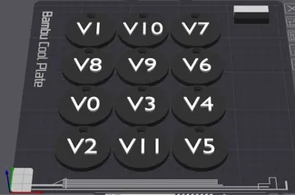 Bouldering V Scale Tags