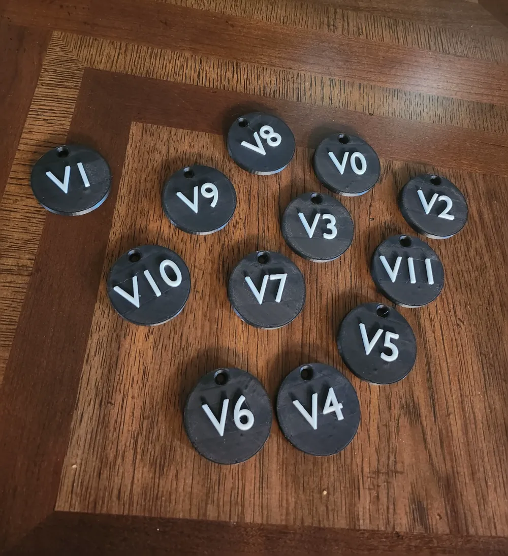 Scale Tag Bouldering V Scale Tags by amaier - MakerWorld