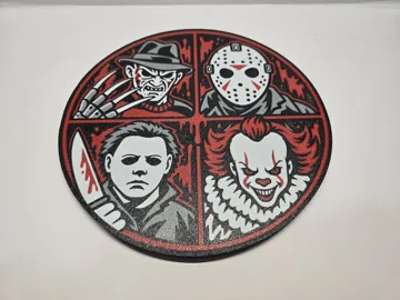 Cuadro decorativo en 3D: FOUR FACES OF FEAR Fan Art Wall Art — vista de referencia 5