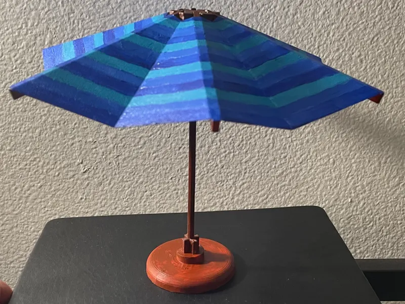 Folding Umbrella - Fully 3D Printed
