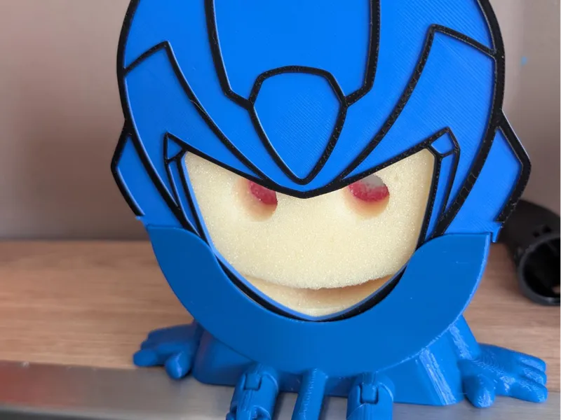 Megaman Scrub Daddy/ Mommy mask