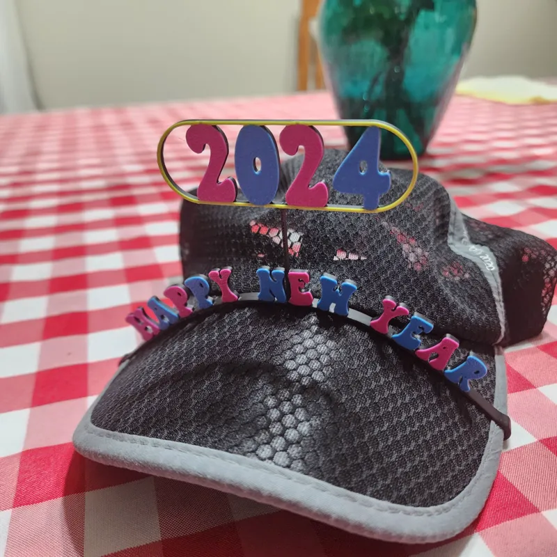 Transform Your Baseball Cap into a New Year's Celebration with the Exclusive Brim Trim