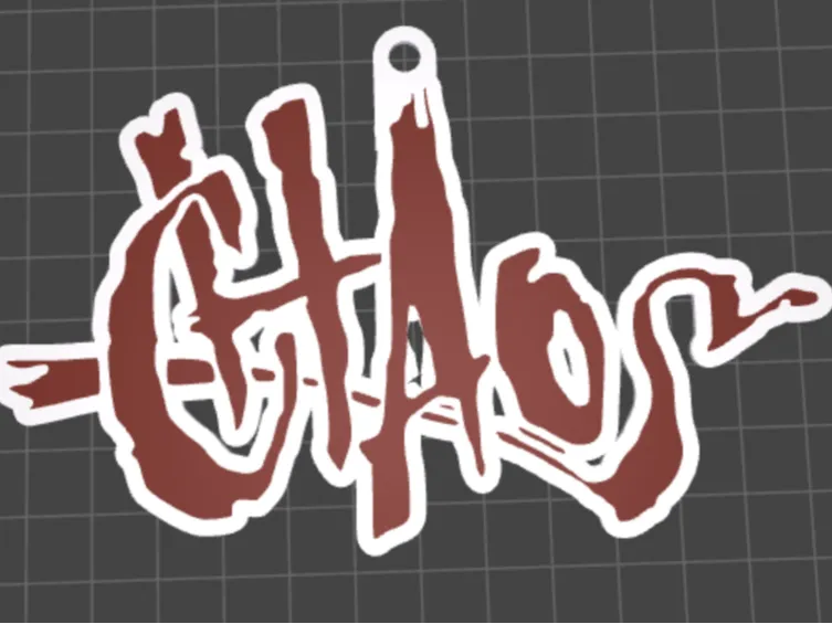 Chaos Logo Keychain