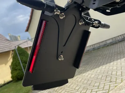 Motorcycle License Plate Holder 180x200mm