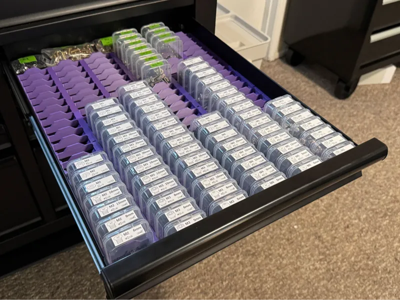 Husky Workbench Small Parts Storage Organization