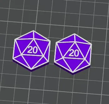 D20 earrings view 2