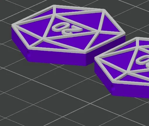 D20 earrings view 3