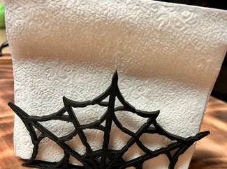 spider web napkin holder