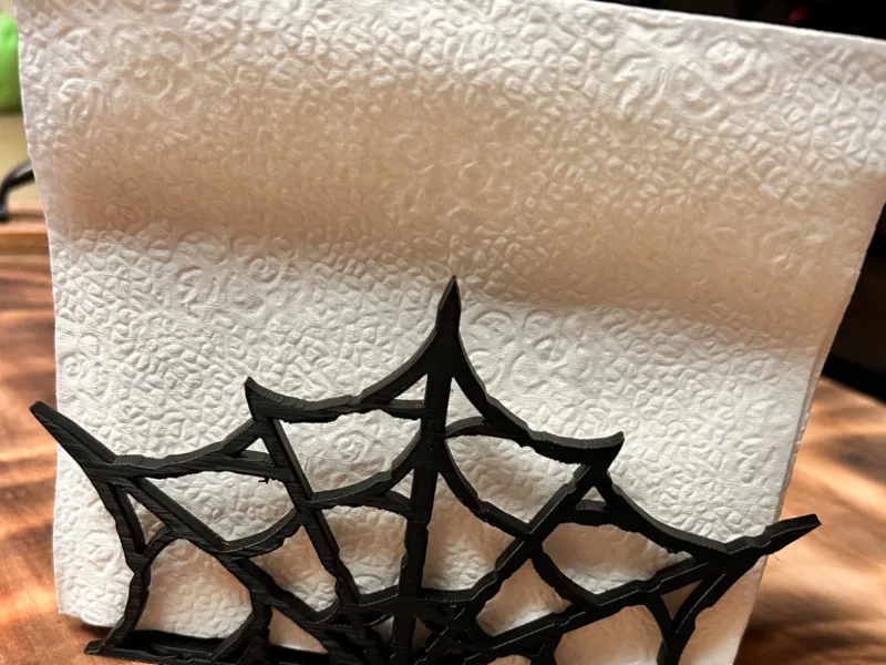 spider web napkin holder