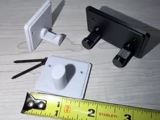 Wall Hook. 1 or 2 hook design (m3 holes) 
