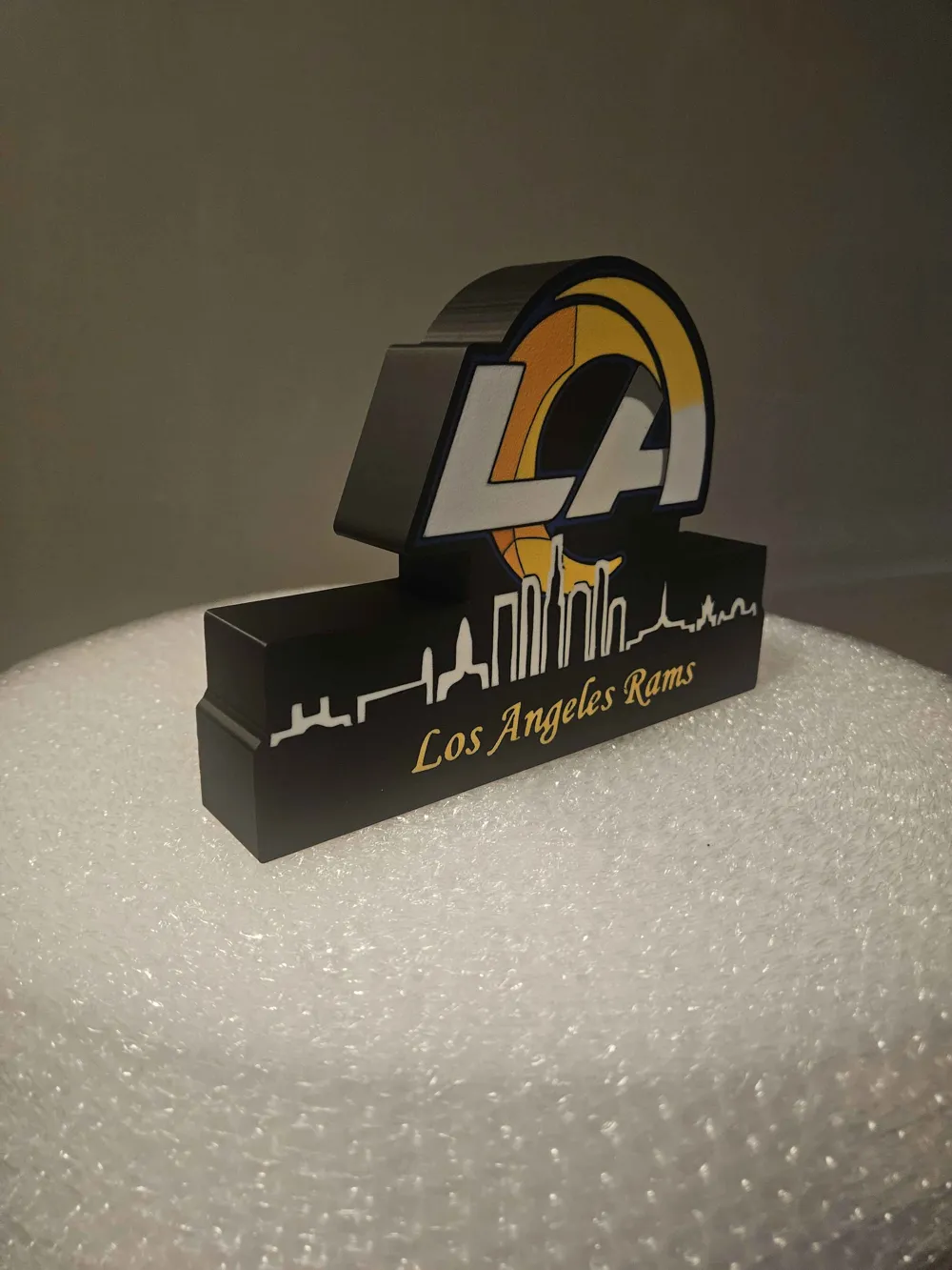 NFL lightbox Los Angeles Rams with skyline Display - Free 3D Print ...