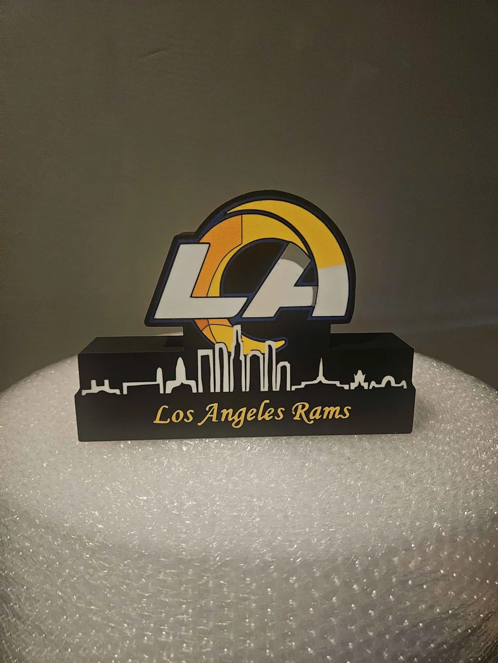 NFL lightbox Los Angeles Rams with skyline Display - Free 3D Print ...