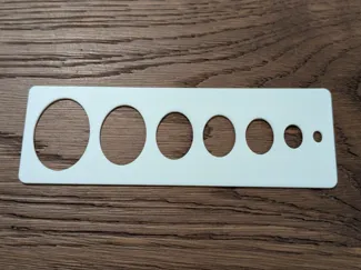 Oval Drawing Template – 7 Sizes (5-30mm)