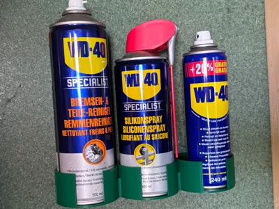 3x Aerosol can holder 68mm - Quick print
