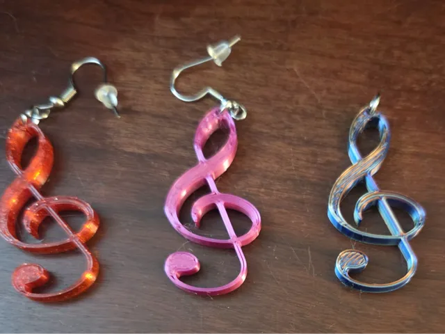 Treble Clef Earrings