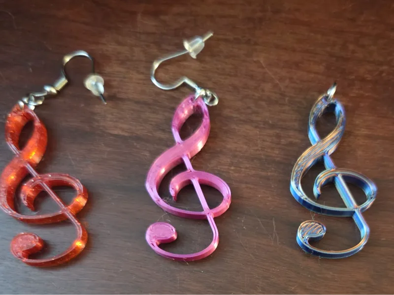 Treble Clef Earrings