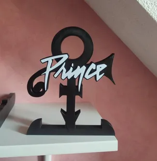 Prince Logo stand desk