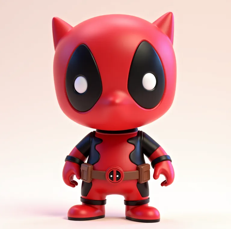 Deadpool small - white for painting